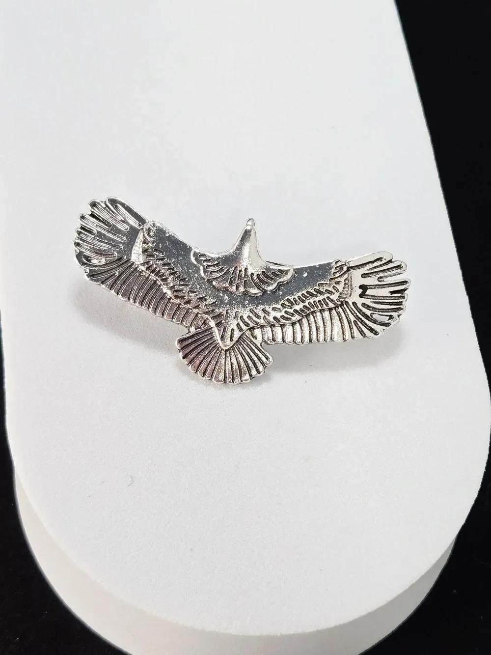 Western Americana Eagle Hair Clip Silver Flying Bird Barrette Coastal Cowgirl